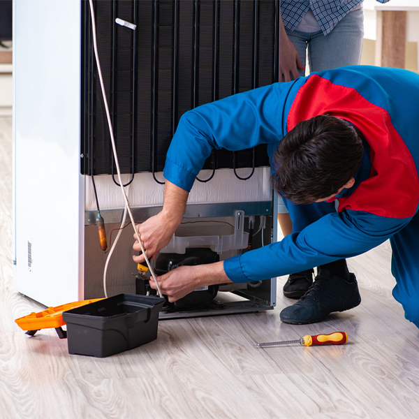 how much do you charge for refrigerator repair services in Belmont Illinois